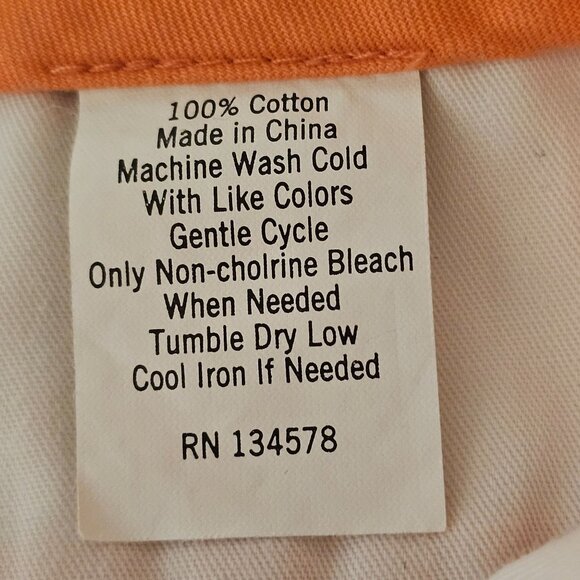 Vineyard Vines Shorts Mens 32 Orange Chino Club Shorts Preppy Flat Front Golf - Picture 9 of 10